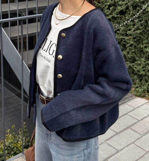  「ミニシャギーカーディガン」|ニット・セーター|