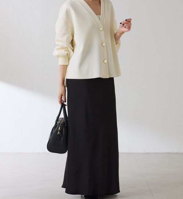  「《WEB限定/気温調整に◎》メタル釦ジョーゼットカーディガン」|Tシャツ・カットソー|