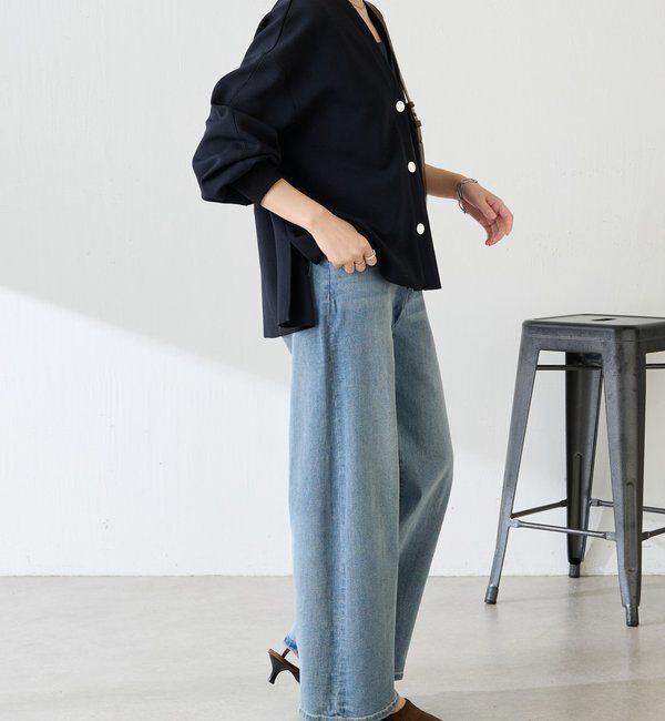  「《WEB限定/気温調整に◎》メタル釦ジョーゼットカーディガン」|Tシャツ・カットソー|