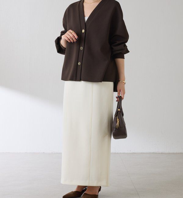  「《WEB限定/気温調整に◎》メタル釦ジョーゼットカーディガン」|Tシャツ・カットソー|