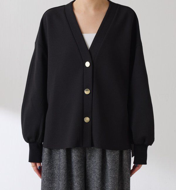  「《WEB限定/気温調整に◎》メタル釦ジョーゼットカーディガン」|Tシャツ・カットソー|