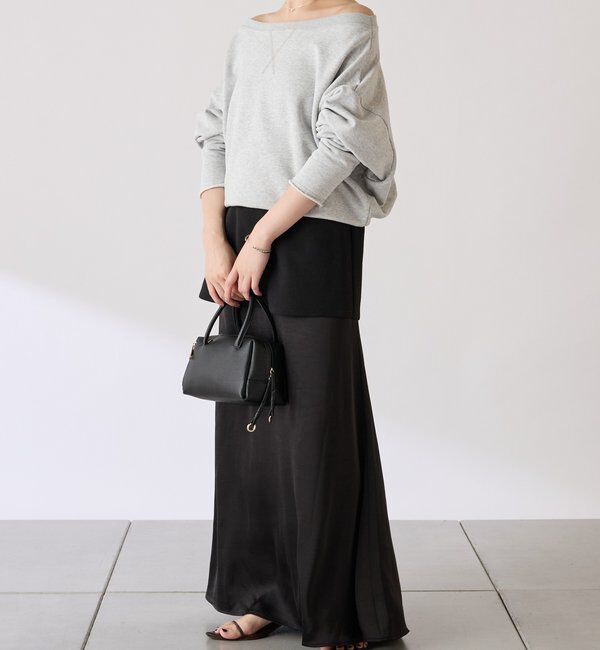  「【COLLAGE&times;gemeil　コラボアイテム】レイヤードサテンスカート」|スカート|