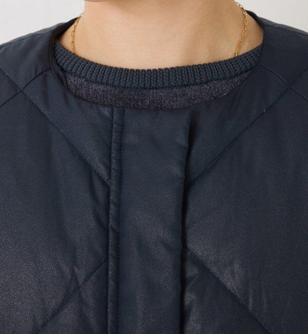  「【マット見え/軽量コート】ライトエンボスノーカラーダウン」|その他|