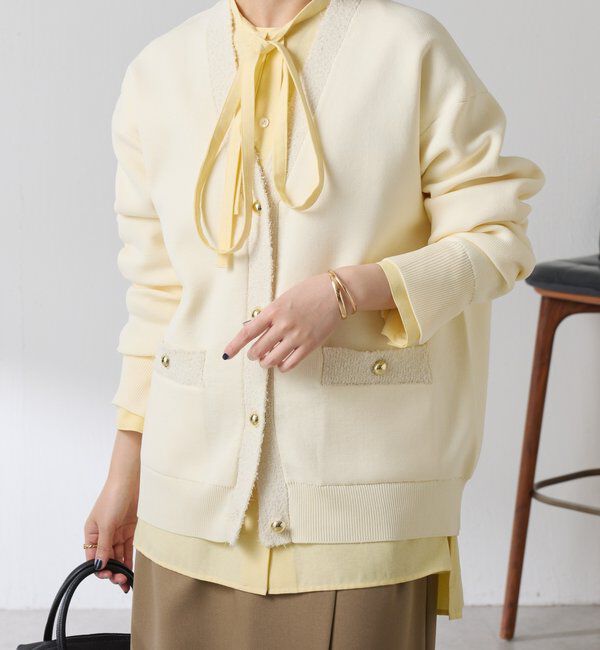  「ハーフミラノニットカーディガン」|ニット・セーター|