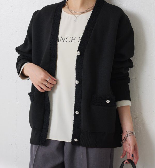  「ハーフミラノニットカーディガン」|ニット・セーター|