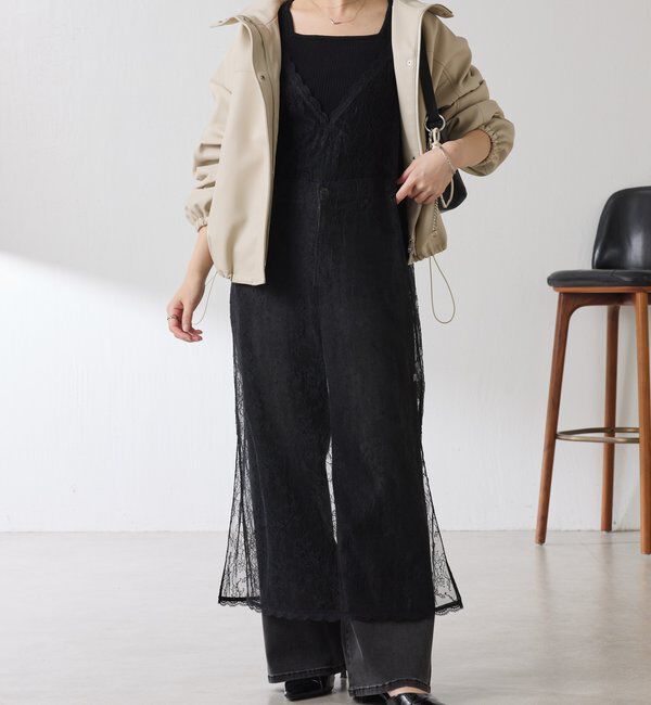  「レザータッチスタンドブルゾン」|ベスト・ジレ|