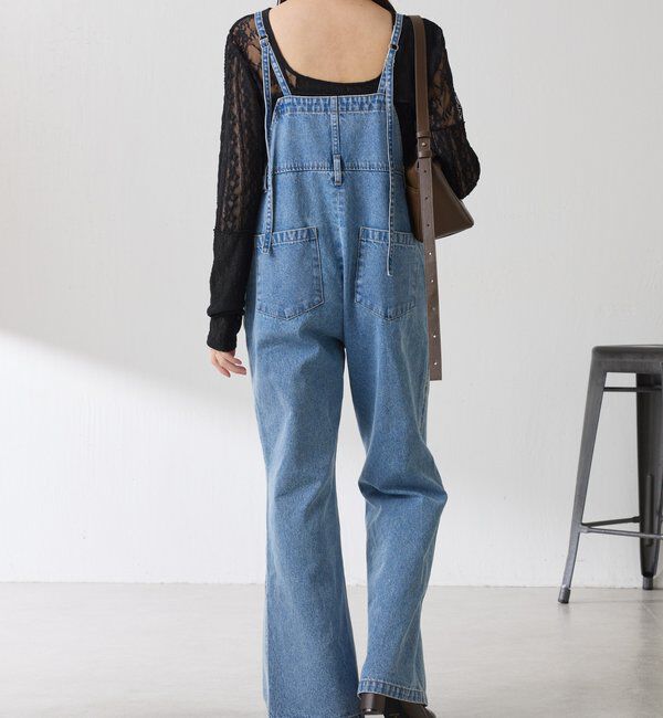  「Q.anos フレアデニムロンパース」|ワンピース|