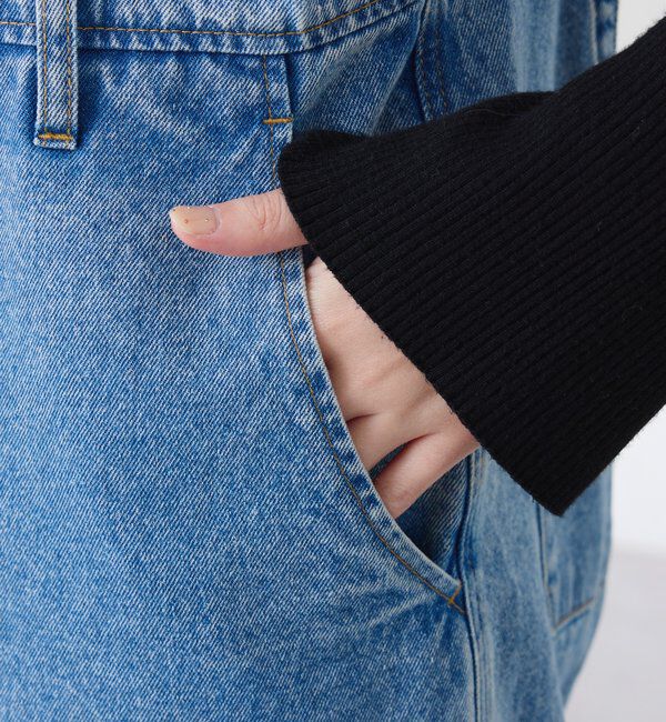  「Q.anos フレアデニムロンパース」|ワンピース|