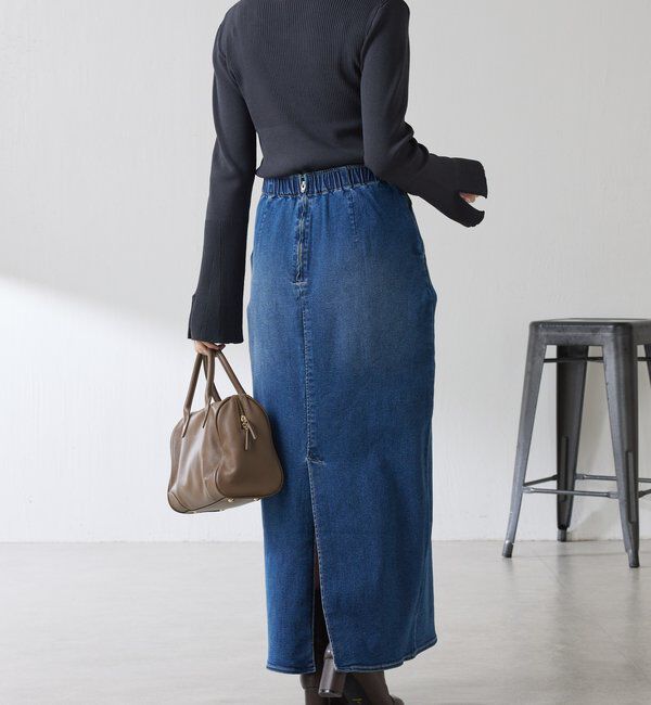  「Iラインデニムスカート」|スカート|