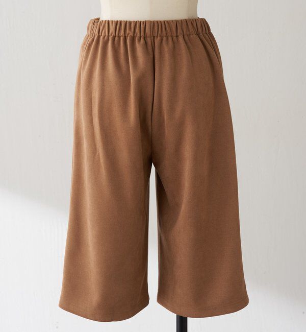  「Q.anos スエードハーフパンツ」|デニム|