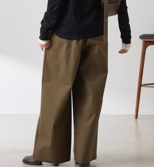  「タックワイドチノパンツ」|チノ|