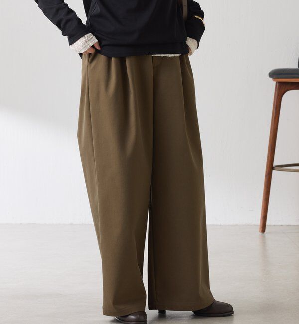  「タックワイドチノパンツ」|チノ|