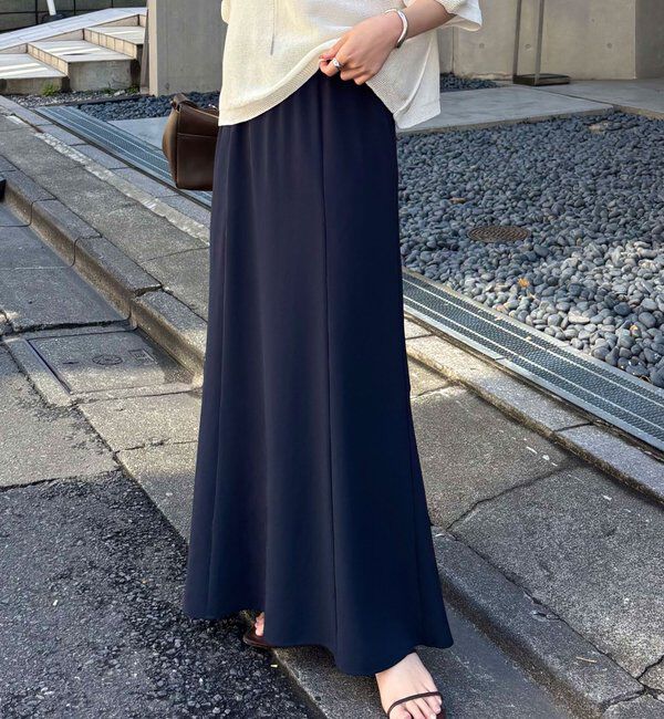  「ジャージマーメイドスカート/セットアップ」|スカート|ネイビー