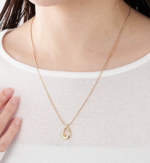  「【PAPILLONNER/パピヨネ】オーバルスライド2WAYネックレス」|リング|