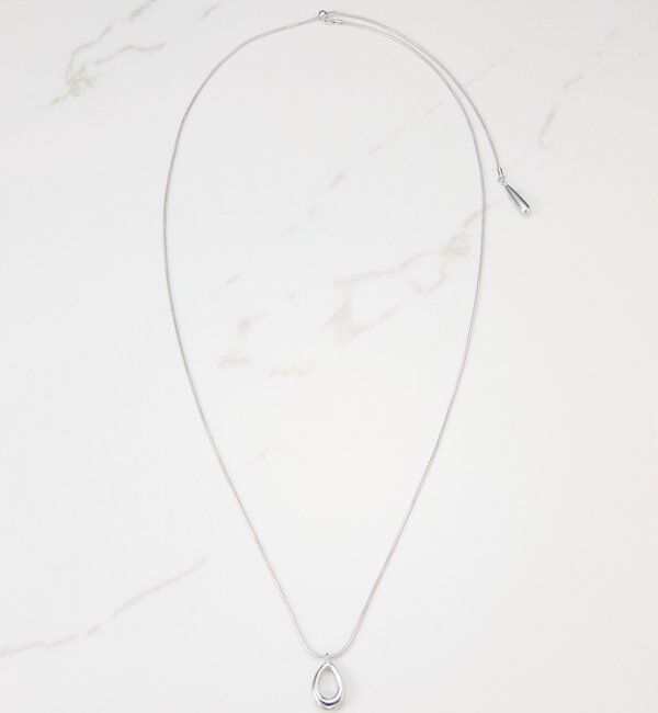  「【PAPILLONNER/パピヨネ】オーバルスライド2WAYネックレス」|リング|