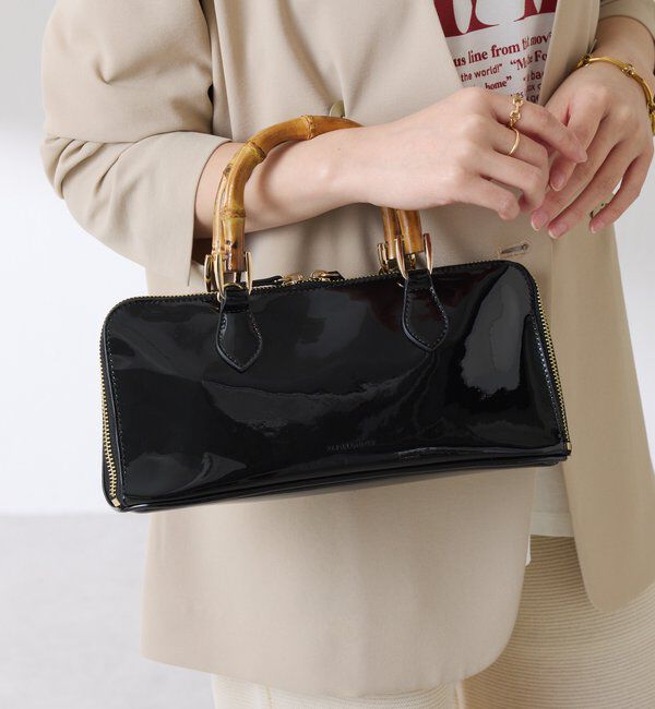  「【PAPILLONNER/パピヨネ】バンブーハンドルバッグ」|トートバッグ|