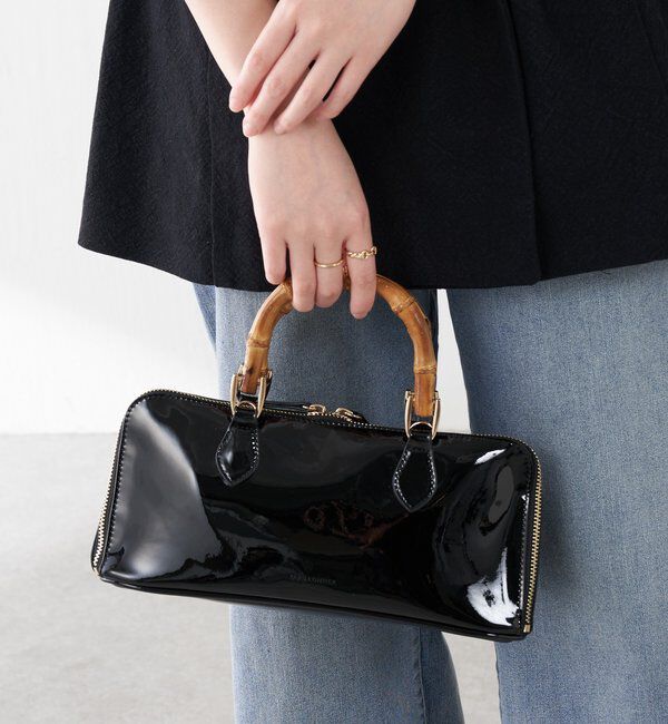  「【PAPILLONNER/パピヨネ】バンブーハンドルバッグ」|トートバッグ|