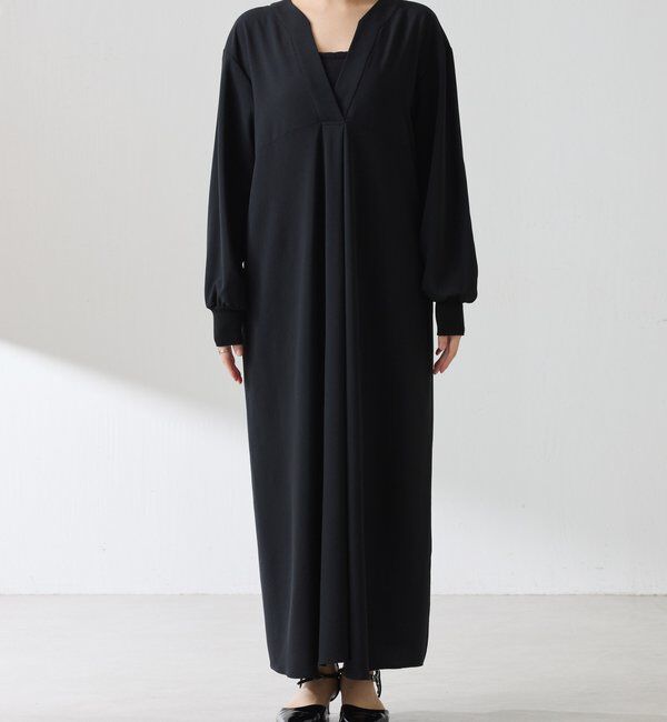  「【高機能素材】ジャージVネックワンピース/セレモニー」|ワンピース|