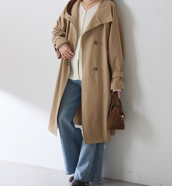  「【手洗いできる/撥水/軽量/ストレッチ】撥水スタンドネックコート」|その他|