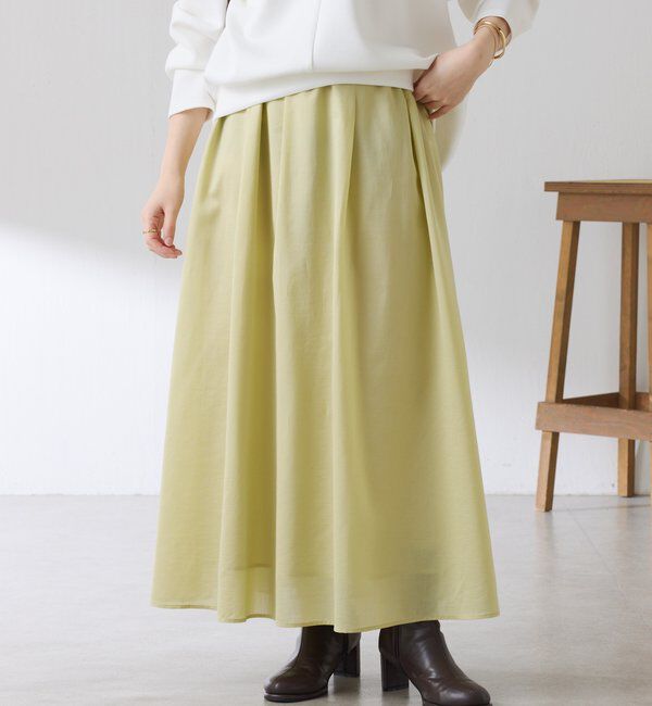  「タックフレアーシアースカート」|スカート|