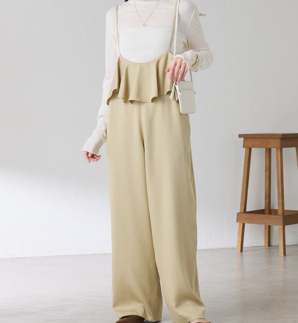  「ラッフルサスペンダーパンツ」|チノ|