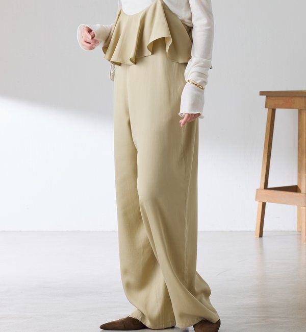  「ラッフルサスペンダーパンツ」|チノ|