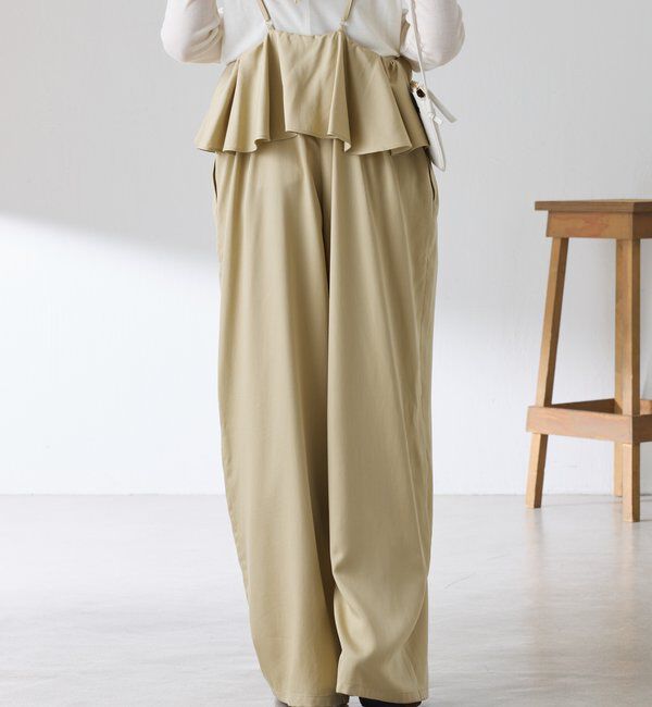  「ラッフルサスペンダーパンツ」|チノ|