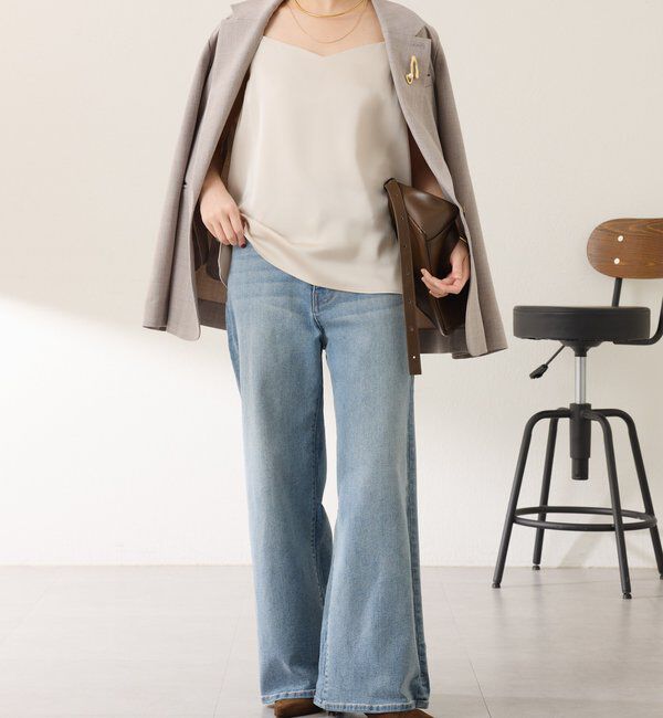  「2WAY サテンキャミソール」|シャツ・ブラウス|