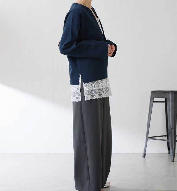  「《着映えアイテム》スカラップレースキャミソール」|シャツ・ブラウス|