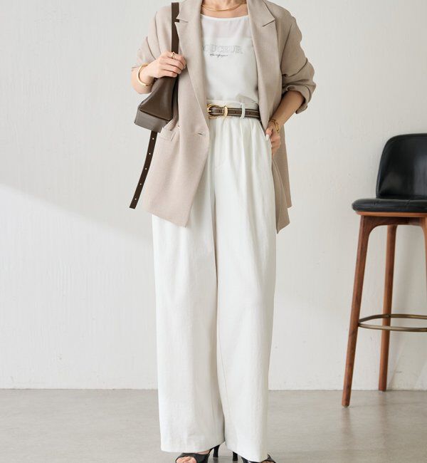  「シェルタリング3タックパンツ」|チノ|