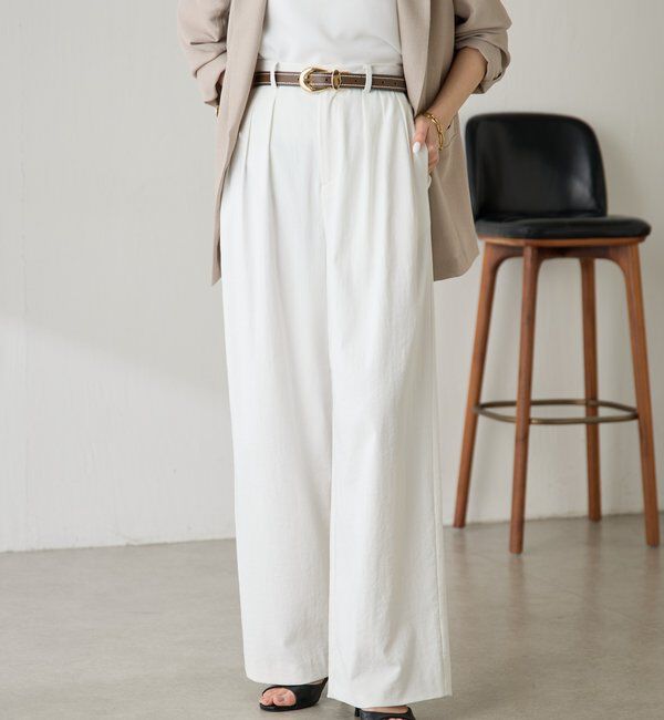  「シェルタリング3タックパンツ」|チノ|