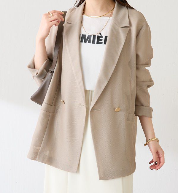  「メッシュダブルジャケット」|テーラードジャケット|