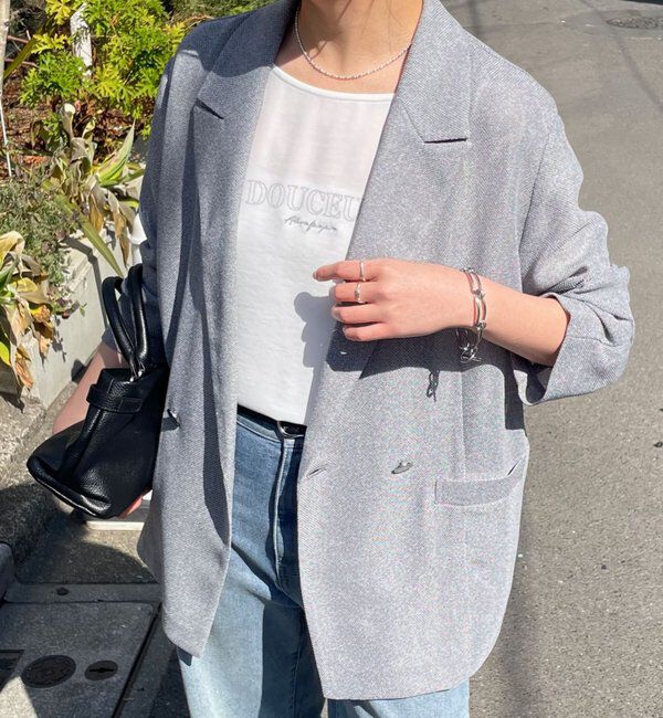  「メッシュダブルジャケット」|テーラードジャケット|