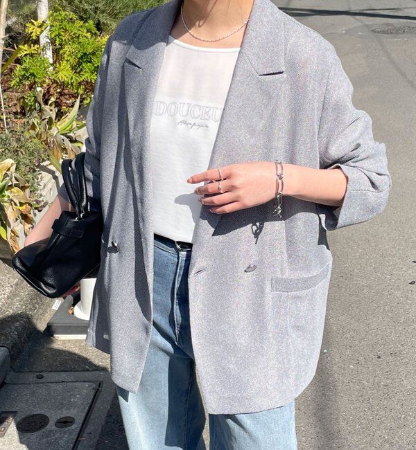  「メッシュダブルジャケット」|テーラードジャケット|