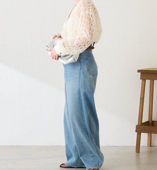  「《1枚で着映える》ギャザー切替シャツカーディガン」|シャツ・ブラウス|