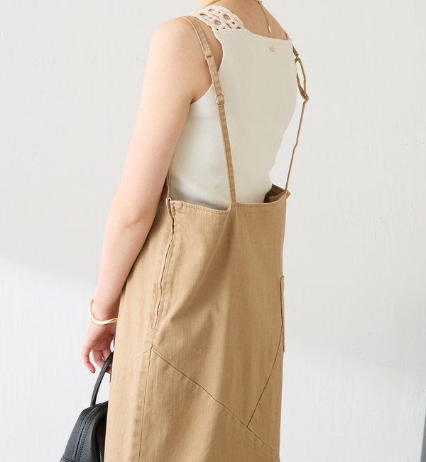  「Q.anosリラックススリムデニムワンピース」|ワンピース|