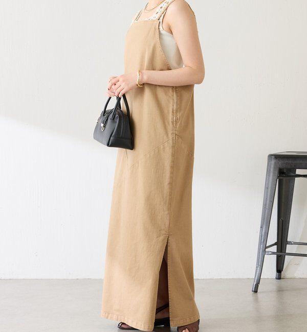  「Q.anosリラックススリムデニムワンピース」|ワンピース|