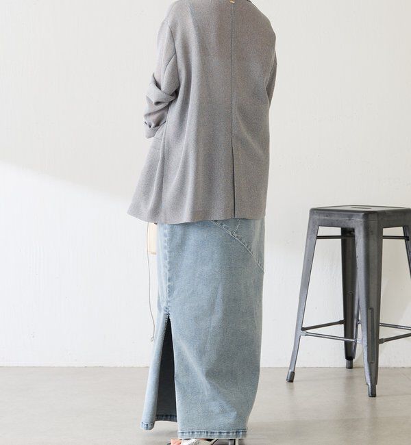  「Q.anosリラックススリムデニムワンピース」|ワンピース|