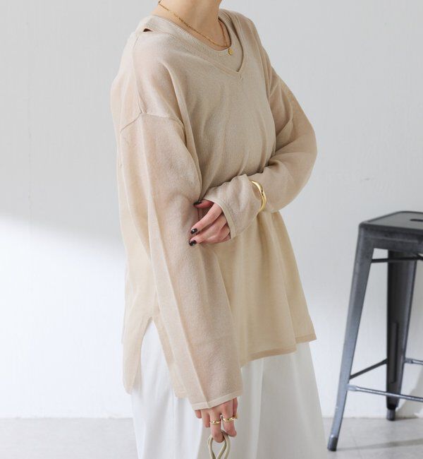  「レイヤードVネックニット」|ニット・セーター|