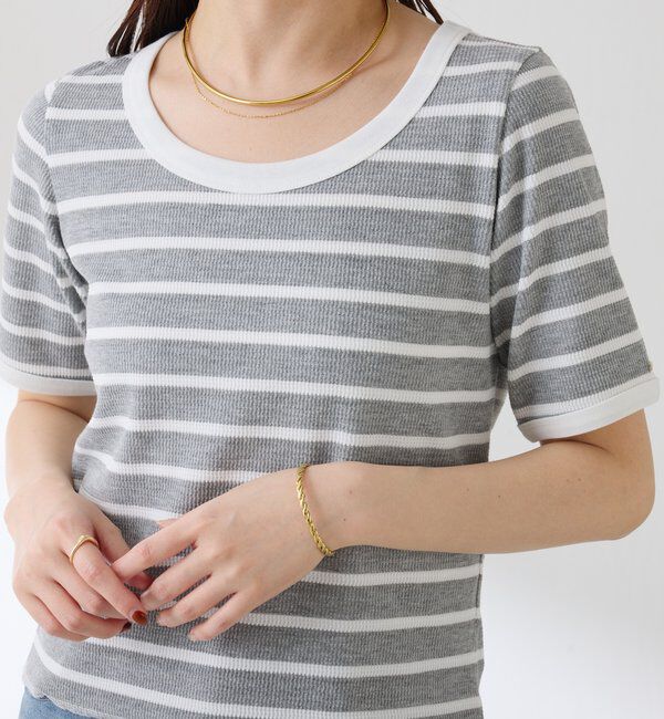  「サーマルボーダーハーフスリーブ」|Tシャツ・カットソー|