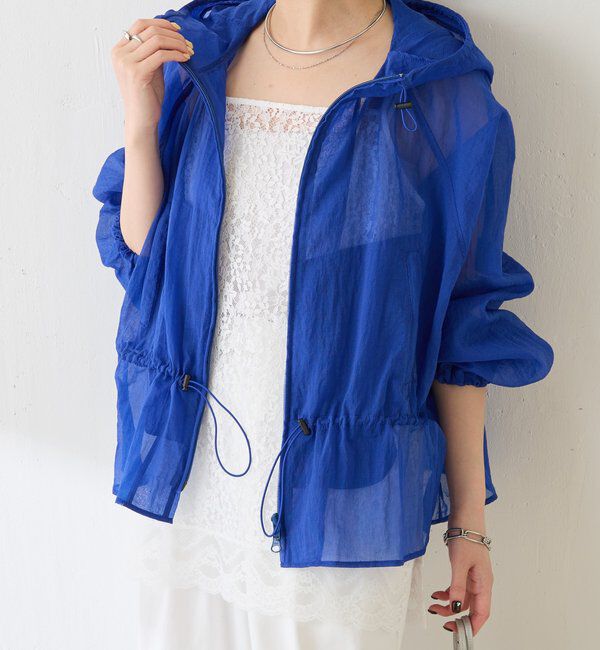  「リップストップシアーパーカー」|ベスト・ジレ|ブルー