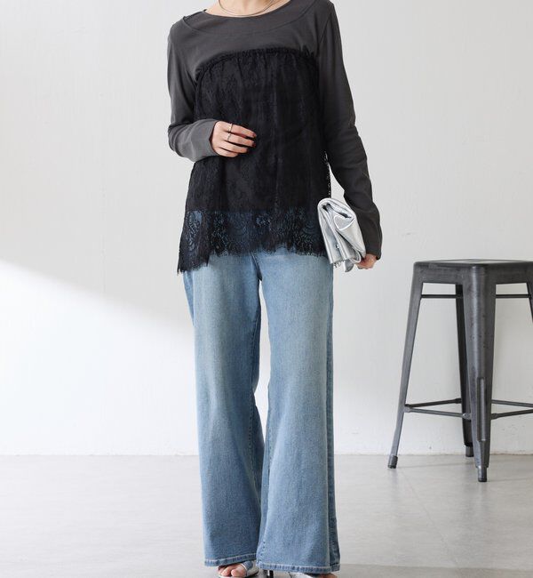  「【プラスワンアイテム】レースレイヤードミニスカート」|その他|