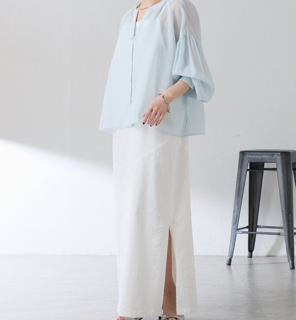  「スキッパーシアーブラウス」|シャツ・ブラウス|