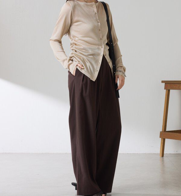  「サイドギャザーカーディガン」|Tシャツ・カットソー|