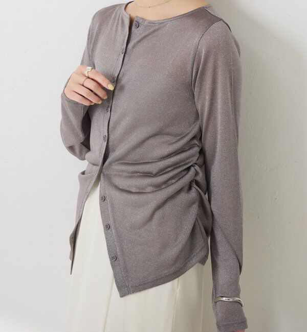  「サイドギャザーカーディガン」|Tシャツ・カットソー|