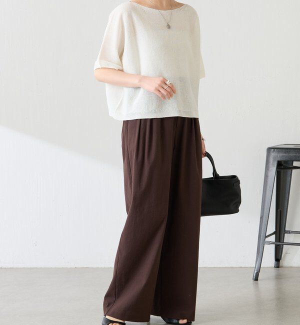  「シャーリーカーンハーフスリーブニット」|ニット・セーター|