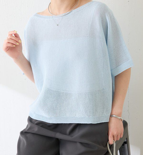  「シャーリーカーンハーフスリーブニット」|ニット・セーター|