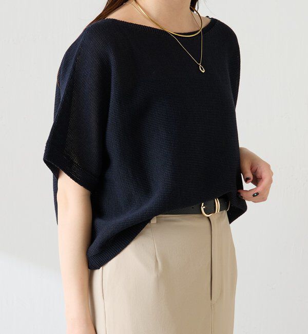  「シャーリーカーンハーフスリーブニット」|ニット・セーター|