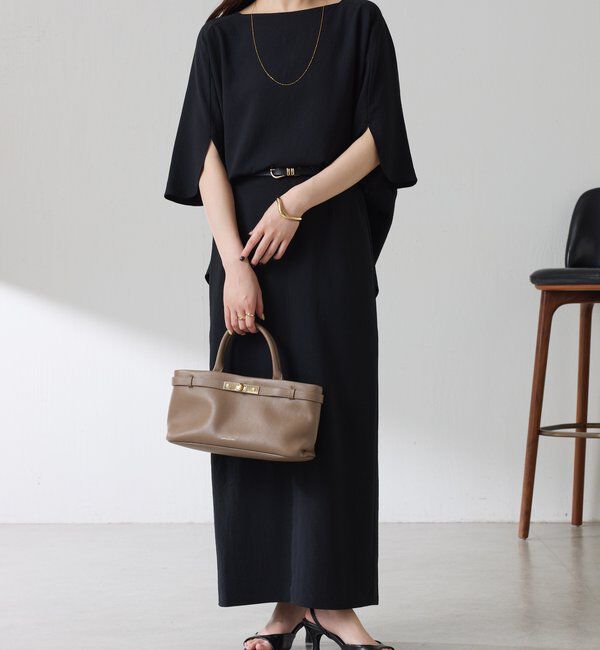  「《体型カバーに◎》ジャージスクエアブラウス」|シャツ・ブラウス|