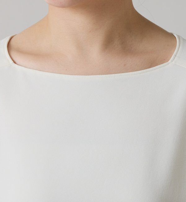  「《体型カバーに◎》ジャージスクエアブラウス」|シャツ・ブラウス|